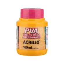 TINTA PVA FOSCA 100 ML AMARELO GEMA 833 ACRILEX