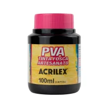 TINTA PVA FOSCA 100 ML PRETA 520 ACRILEX