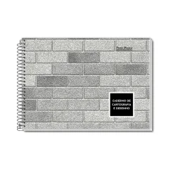 CADERNO CARTOGRAFIA E DESENHO CAPA DURA ESPIRAL 60 FLS MILIMETRADO PAUTA BRANCA