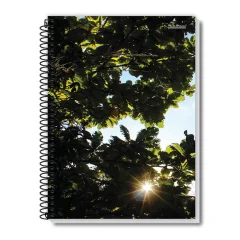CADERNO CAPA DURA UNIVERSITÁRIO 20 X 400 FLS NEW PAISAGEM PAUTA BRANCA