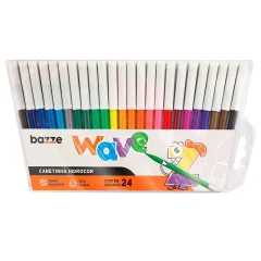 CANETA HIDROCOR 24 CORES WAVE 614830 BAZZE TRIS