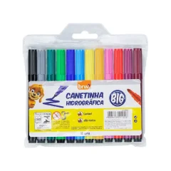 CANETA HIDROCOR C/ 12 CORES JUMBO CA8002 BRW