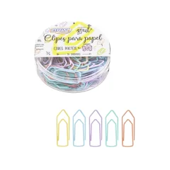 CLIPS COLORIDO Nº 2/0 C/ 50 UN TONS PASTEL CL2052 BRW