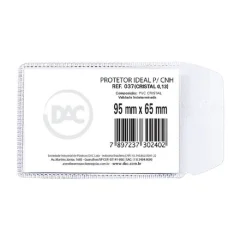 PROTETOR P/ DOCUMENTOS (CNH) 65 X 95 MM 037 DAC
