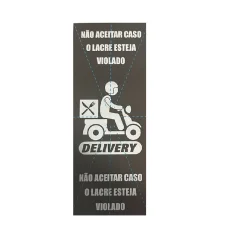 ETIQUETA COUCHE 40X100 MM C/ 500 ETQ DELIVERY PRETA DELFIX