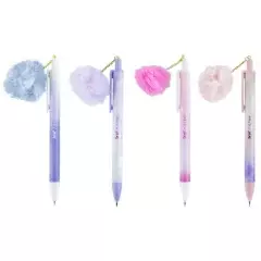 LAPISEIRA 0.7 MM PLÁSTICA POMPOM CORES SORTIDAS LP1713 BRW