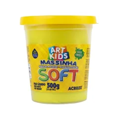 MASSA P/ MODELAR 500G AMARELO LIMÃO 073500102 ACRILEX