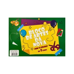 PAPEL A-3 CRIATIVO 120G C/ 8 CORES 32 FLS NOVA