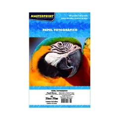 PAPEL FOTO GLOSSY A-4 180G C/ 50 FLS MASTERPRINT
