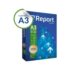 PAPEL SULFITE A-3 75G C/ 500 FLS BRANCO REPORT