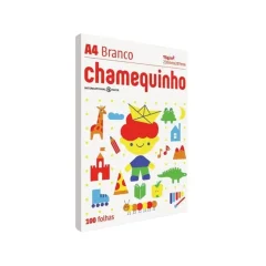PAPEL SULFITE A-4 75G C/ 100 FLS BRANCO CHAMEQUINHO