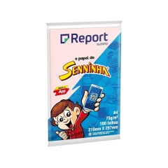 PAPEL SULFITE A-4 75G C/ 100 ROSA SENNINHA
