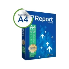 PAPEL SULFITE A-4 75G C/ 500 FLS BRANCO REPORT
