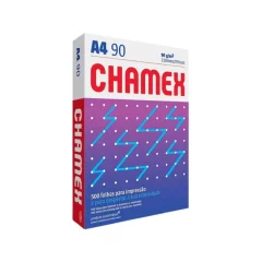 PAPEL SULFITE A-4 90G C/ 500 FLS BRANCO SUPER CHAMEX