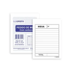 PEDIDO DE MESA 2 VIAS 78 X 108 MM C/ CARBONO 50 FLS 4014 SIDGRAPH