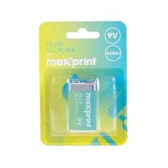 PILHA 9 V ALCALINE 756396 MAXPRINT