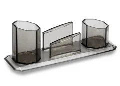 PORTA CONJUNTO TRIPLO ACRILICO FUME S/ LEMBRETE 10250017 MAXCRIL