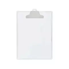 PRANCHETA PLÁSTICA CRISTAL PRENDEDOR PLÁSTICO 131-3 ACRIMET