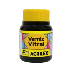 VERNIZ VITRAL 37 ML AMARELO OURO 505 ACRILEX