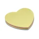 BLOCO ADESIVO 70 X 70 MM C/ 100 FLS CORAÇÃO PASTEL BA0002 BRW