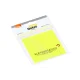 BLOCO ELETROSTÁTICO 76 X 76 MM C/ 30 FLS AMARELO NEON BA7620 BRW