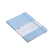 CADERNETA BROCHURA CAPA DURA A-5 AZUL PASTEL 80 FLS NB0006 BRW