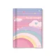 CADERNO CAPA DURA 1/4 BROCHURA 80 FLS ARCOS-IRIS CREDEAL