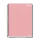 CADERNO CAPA DURA 1/4 ESPIRAL 80 FLS ESSENCIALE COLOR CREDEAL