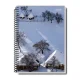 CADERNO CAPA DURA 1/4 ESPIRAL 96 FLS NEW PAISAGEM PAUTA BRANCA
