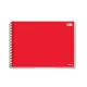 CADERNO CARTOGRAFIA CAPA DURA ESPIRAL 80 FLS VERMELHO LIFT CREDEAL