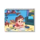 CADERNO MEIA PAUTA ESPIRAL CAPA DURA 80 FLS MASCULINO CREDEAL