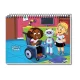 CADERNO MEIA PAUTA ESPIRAL CAPA DURA 80 FLS FEMININO CREDEAL