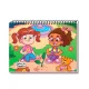 CADERNO MEIA PAUTA ESPIRAL CAPA DURA 80 FLS FEMININO CREDEAL