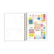 CADERNO CAPA PLÁSTICA COLEGIAL ESPIRAL 1X80 FLS AZUL HAPPY TILIBRA