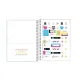 CADERNO CAPA PLASTICA COLEGIAL ESPIRAL 1X80 FLS VERDE HAPPY TILIBRA