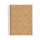 CADERNO CAPA DURA COLEGIAL 1 X 80 FLS KRAFT GOLD JANDAIA