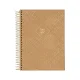 CADERNO CAPA DURA COLEGIAL 1 X 80 FLS KRAFT GOLD JANDAIA