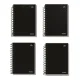 CADERNO CAPA DURA UNIVERSITÁRIO 1 X 80 FLS OFFICE PAUTA BRANCA