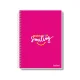 CADERNO CAPA DURA UNIVERSITÁRIO 1 X 96 FLS UAU FEMININO PAUTA BRANCA