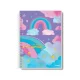 CADERNO CAPA DURA UNIVERSITÁRIO 10 X 160 FLS ARCO IRIS CREDEAL