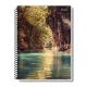CADERNO CAPA DURA UNIVERSITÁRIO 20 X 400 FLS NEW PAISAGEM PAUTA BRANCA
