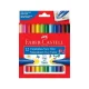 CANETA HIDROCOR C/ 12 CORES PONTA VAI E VEM FABER CASTELL