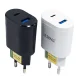 CARREGADOR P/ CELULAR TOMADA 2 PORTA USB/TIPO (C) LE-283 LELONG