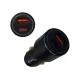 CARREGADOR P/ CELULAR VEICULAR 2 PORTAS USB/TIPO (C) LE-531 LELONG
