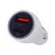 CARREGADOR P/ CELULAR VEICULAR 2 PORTAS USB/TIPO(C) LE-535 LELONG