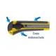 ESTILETE 18 MM LARGO PONTA METAL CORPO EMBORRACHADO C/ TRAVA REDONDA ES1804 BRW