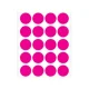 ETIQUETA REDONDA TP 19 C/ 100 ETQ MAGENTA FLUOR PIMACO