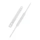GRAMPO TRILHO PLASTICO 60 MM BRANCO C/ 50 UN BACCHI