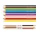LAPIS DE COR 12 CORES  + 6 TONS DE PELE 120112CC FABER CASTELL