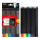 LAPIS DE COR 12 CORES SUPERSOFT + 2 LAPIS GRAFITE FABER CASTELL